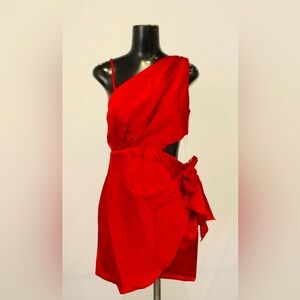 Hello Molly Women's Lightweight Colosseum Views Mini Dress  Red Medium NWT